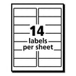 Labels, Laser Printers, 1.33 x 4, White, 14/Sheet, 100 Sheets/Box Flipcost Flipcost
