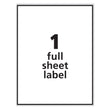 Labels, Laser Printers, 8.5 x 11, White, 100/Box Flipcost Flipcost