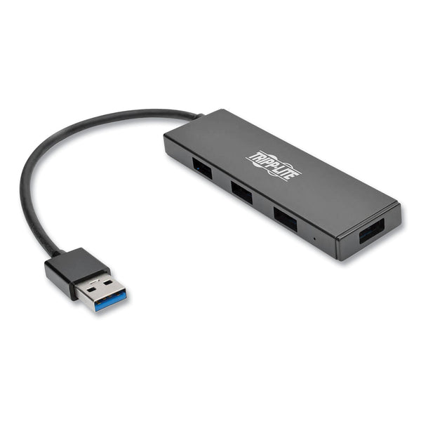 TRIPPLITE Ultra-Slim Portable USB 3.0 SuperSpeed Hub, 4 Ports, Black