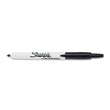 SANFORD Retractable Permanent Marker, Fine Bullet Tip, Black