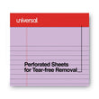 Perforated Ruled Writing Pads, Narrow Rule, Red Headband, 50 Assorted Pastels 5 x 8 Sheets, 6/Pack Flipcost Flipcost