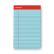 Perforated Ruled Writing Pads, Narrow Rule, Red Headband, 50 Assorted Pastels 5 x 8 Sheets, 6/Pack Flipcost Flipcost
