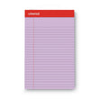 Perforated Ruled Writing Pads, Narrow Rule, Red Headband, 50 Assorted Pastels 5 x 8 Sheets, 6/Pack Flipcost Flipcost
