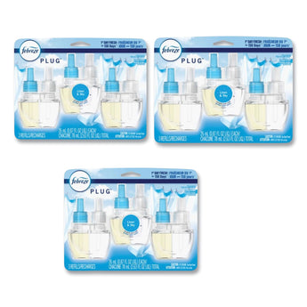 PROCTER & GAMBLE PLUG Air Freshener Refills, Linen and Sky, 2.63 oz, 3/Pack, 3 Packs/Carton