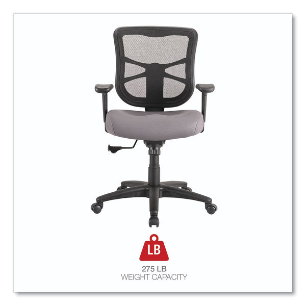 ALERA Alera Elusion Series Mesh Mid-Back Swivel/Tilt Chair, Supports Up to 275 lb, 17.9" to 21.8" Seat Height, Gray Seat