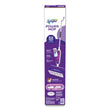 PROCTER & GAMBLE PowerMop Starter Kit, 15.4 x 5.3 White/Purple Cloth Head, 26" Silver Aluminum Handle