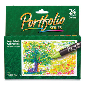 Crayola® Portfolio Series Oil Pastels, 24 Assorted Colors, 24/Pack