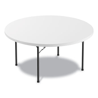 ALERA Round Plastic Folding Table, 60