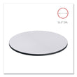 ALERA Reversible Laminate Table Top, Round, 35.5" Diameter, White/Gray