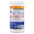 RECKITT BENCKISER Disinfecting Wipes, 1-Ply, 7 x 7.25, Mango and Hibiscus, White, 80 Wipes/Canister, 6 Canisters/Carton