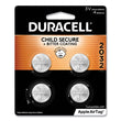 DURACELL PRODUCTS COMPANY Lithium Coin Batteries With Bitterant, 2032, 4/Pack
