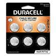 DURACELL PRODUCTS COMPANY Lithium Coin Batteries With Bitterant, 2032, 6/Pack