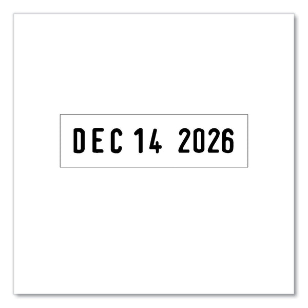 TRODAT Printy Economy Date Stamp, Self-Inking, 1.63" x 0.38", Black