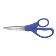 ACME UNITED CORPORATION Preferred Line Stainless Steel Scissors, 7" Long, 3.25" Cut Length, Blue Offset Handle